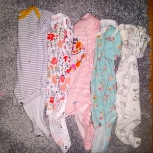 Baby girl onesies size 0-3m